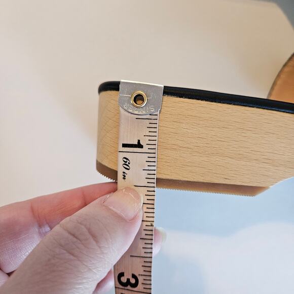 J Crew Black Leather Double Buckle-strap Sandal Women's Size 7.5 Summer Vacation - Picture 9 of 10